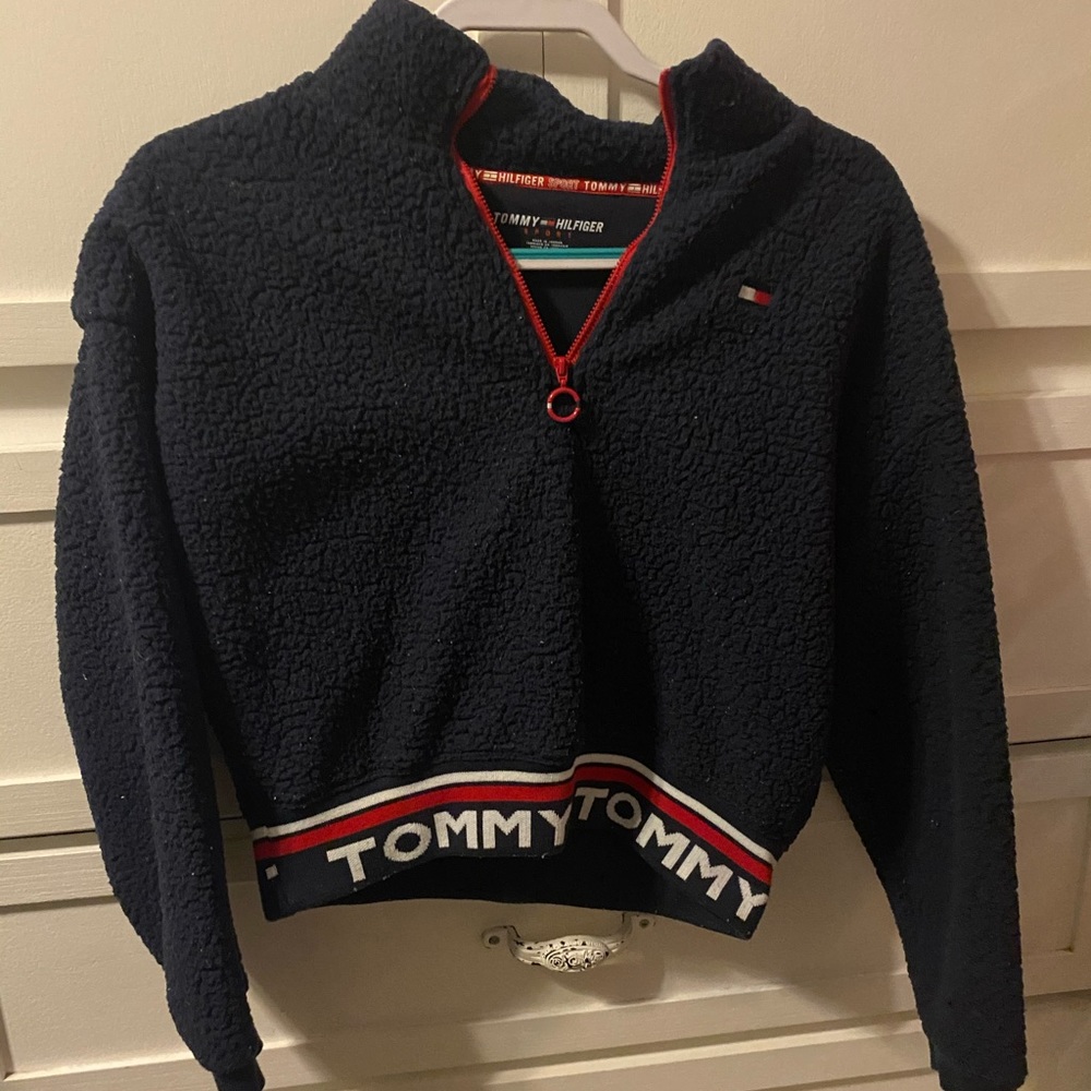 Navy Sherpa Tommy Hilfiger coat